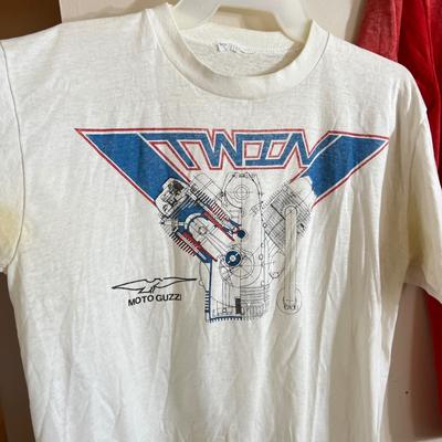 4 Vintage T-Shirts, Tshirts - Motorcycle, Mechanic
