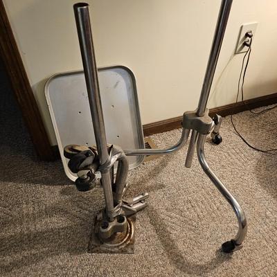 Two Vintage Rolling Medical Trays (PC-JS)