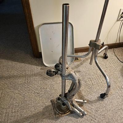 Two Vintage Rolling Medical Trays (PC-JS)