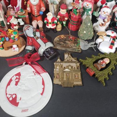 LOT 71L: Large Assortment of Ornaments-Wedgewood; Lots of Hallmark