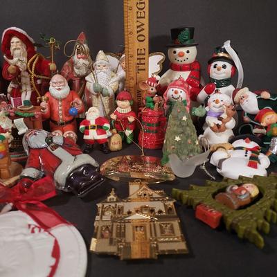 LOT 71L: Large Assortment of Ornaments-Wedgewood; Lots of Hallmark