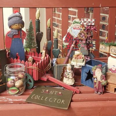 LOT 74L: Collection of Rustic Holiday Decor