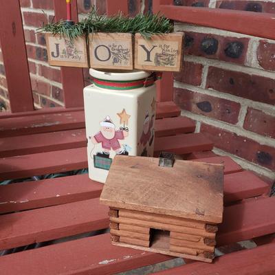 LOT 74L: Collection of Rustic Holiday Decor