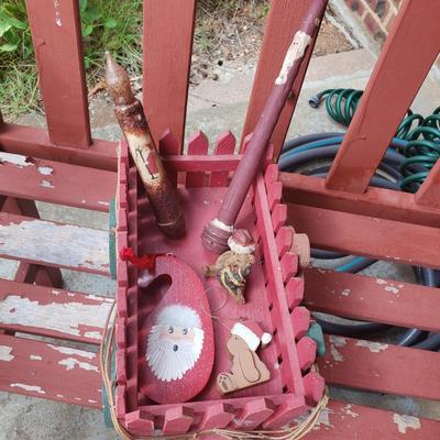 LOT 74L: Collection of Rustic Holiday Decor