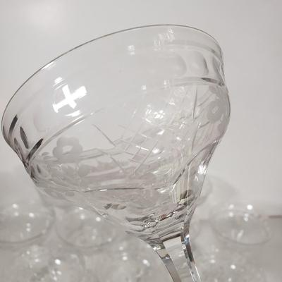LOT 78D: Interlaken by Rock Sharpe Champagne Glasses Set of 12