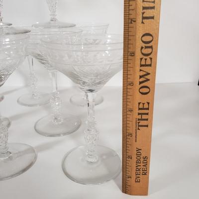 LOT 78D: Interlaken by Rock Sharpe Champagne Glasses Set of 12