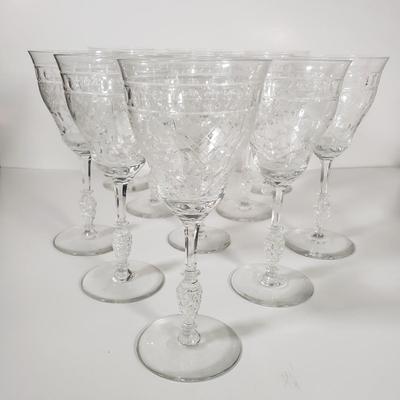 LOT 79D: Interlaken by Rock Sharpe Water Goblets (11)