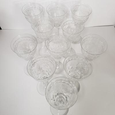 LOT 79D: Interlaken by Rock Sharpe Water Goblets (11)