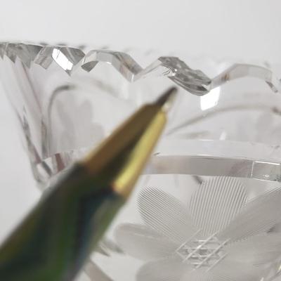 LOT 80D: Beautiful Heavy American Brilliant Cut Glass Pieces