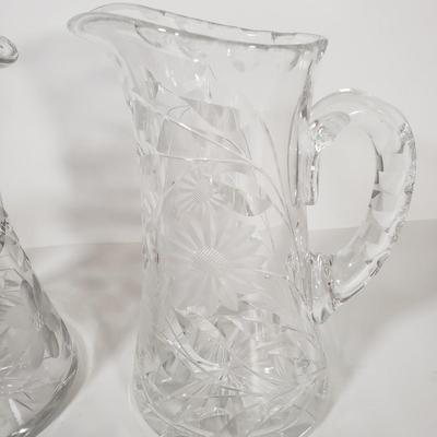 LOT 80D: Beautiful Heavy American Brilliant Cut Glass Pieces