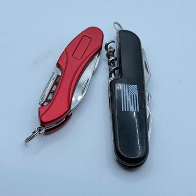 LOT 82J: Collection of Pocket Knives, Wallet, Swank Golf Club Pin & More