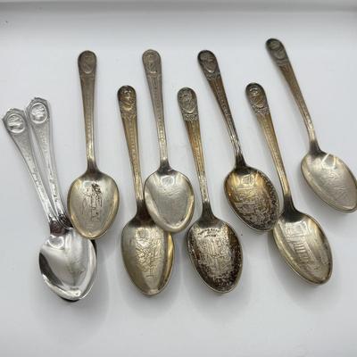 LOT 85J: Commemorative Presidential & Vintage Actress Spoons