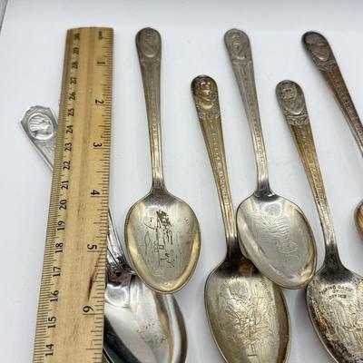 LOT 85J: Commemorative Presidential & Vintage Actress Spoons