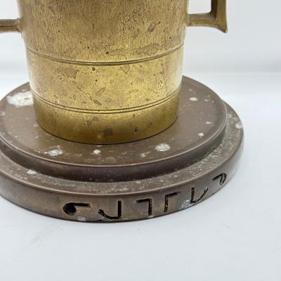 LOT 87G: Brass and Marble Mortar & Pestle Sets