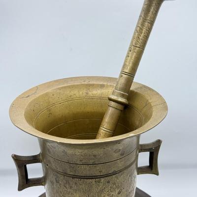 LOT 87G: Brass and Marble Mortar & Pestle Sets