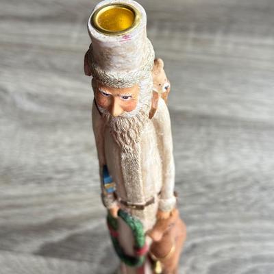 LOT 88G: Plastic Santa Lamp, Snowman Clocks & More Christmas Decor