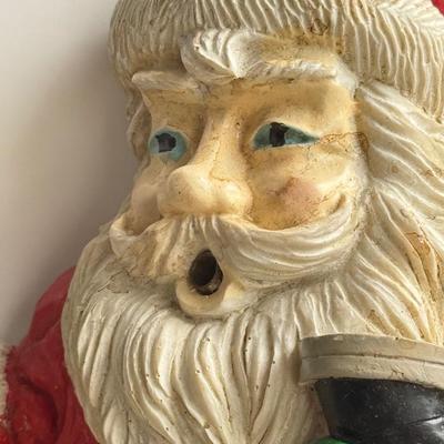 LOT 88G: Plastic Santa Lamp, Snowman Clocks & More Christmas Decor