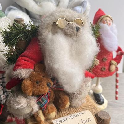 LOT 89G: Collection of Decorative Santas