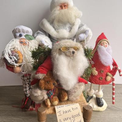 LOT 89G: Collection of Decorative Santas