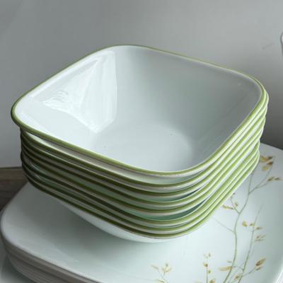 LOT 94G: Corelle Vitrelle Dishes & Coordinates Porcelain Mugs
