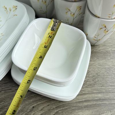 LOT 94G: Corelle Vitrelle Dishes & Coordinates Porcelain Mugs
