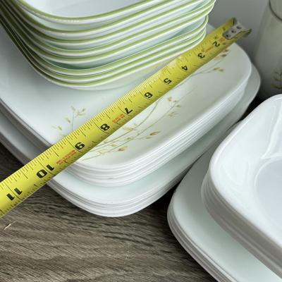 LOT 94G: Corelle Vitrelle Dishes & Coordinates Porcelain Mugs