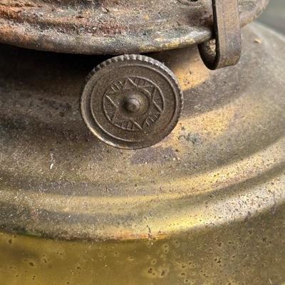 LOT 95G: Brass Electric “Oil” Lamps, Glass Oil Lamp & More