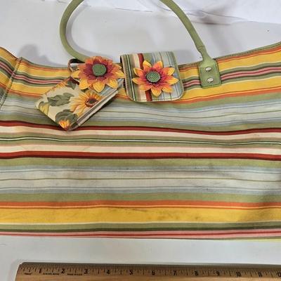 LOT 103G: Sisters by Longaberger Tote with 2 Purses