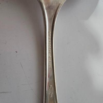 LOT 104G: Silverplate Serving Utensils, Including Cheese Knives, Absinthe Spoons, and Carving Set