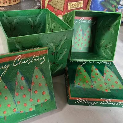 LOT 111G: Large Collection of Nesting Gift Boxes