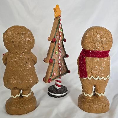 LOT 118G: Yankee Candle Accessories, Starbucks Mug, Hallmark Cookie Jar, and Gingerbread Men