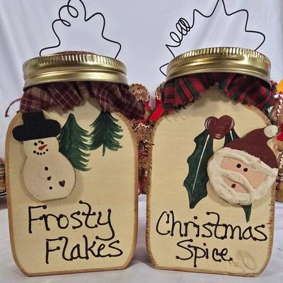 LOT 118G: Yankee Candle Accessories, Starbucks Mug, Hallmark Cookie Jar, and Gingerbread Men