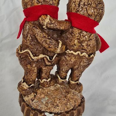 LOT 118G: Yankee Candle Accessories, Starbucks Mug, Hallmark Cookie Jar, and Gingerbread Men