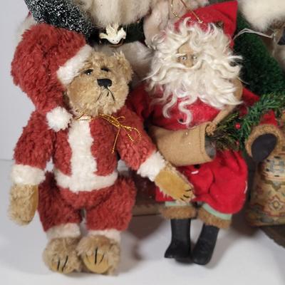 LOT 121G: Collection of Assorted Vintage Christmas Holiday Dolls and Decorations