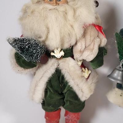 LOT 121G: Collection of Assorted Vintage Christmas Holiday Dolls and Decorations