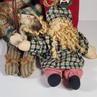 LOT 121G: Collection of Assorted Vintage Christmas Holiday Dolls and Decorations