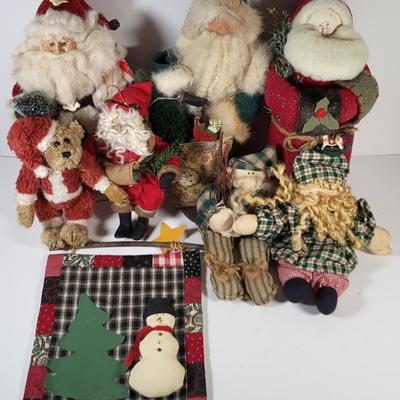 LOT 121G: Collection of Assorted Vintage Christmas Holiday Dolls and Decorations