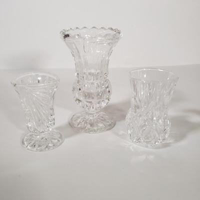 LOT 143D: Heisey Ridgeleigh Covered Lemon Dish, Imperial Candlewick Dishes, Toothpick Holders & More