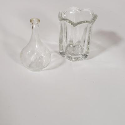 LOT 144D: Collection of Beautiful Etched Glassware; Large Fruit Bowl, Compote & Much More