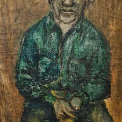 'The Green Man', Oil on Canvas by Joyce Blunk (LR-JS)