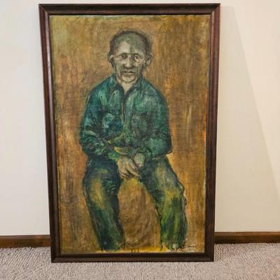 'The Green Man', Oil on Canvas by Joyce Blunk (LR-JS)