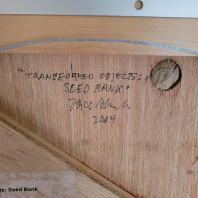 "Transformed Objects: Seed Bank" by Joyce Blunk (D-EL)