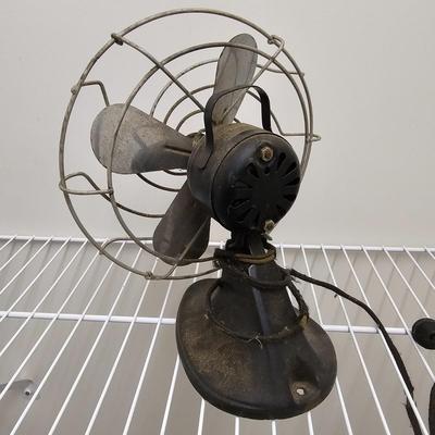 Pair of Vintage Metal Fans (GB-JS)