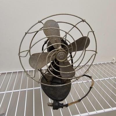 Pair of Vintage Metal Fans (GB-JS)