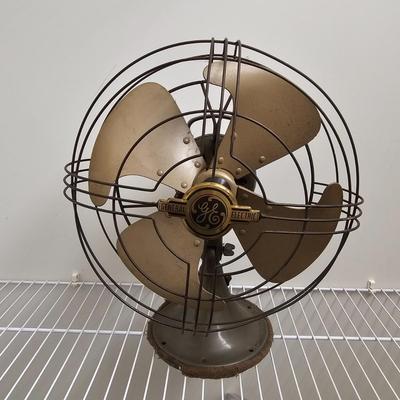Pair of Vintage Metal Fans (GB-JS)