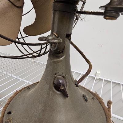 Pair of Vintage Metal Fans (GB-JS)