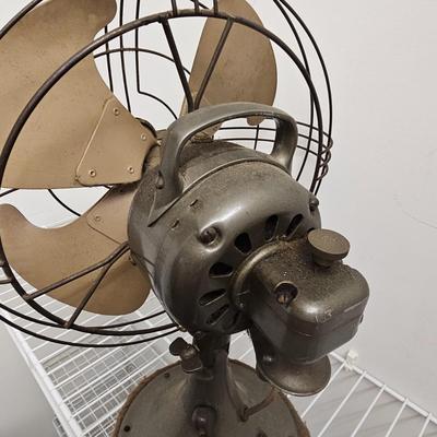 Pair of Vintage Metal Fans (GB-JS)