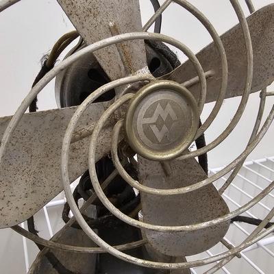Pair of Vintage Metal Fans (GB-JS)