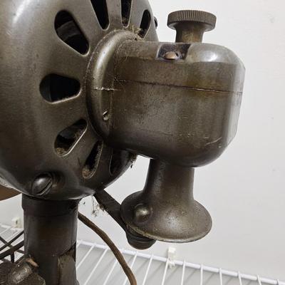 Pair of Vintage Metal Fans (GB-JS)