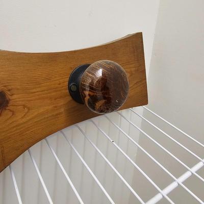 Doorknob Plaque & Carved Wooden Table (GB-JS)